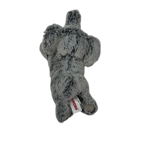 Aurora Gray Elephant Plush Stuffed Animal Soft Mini Toy Beanbag Pellets Cute - Picture 10 of 10